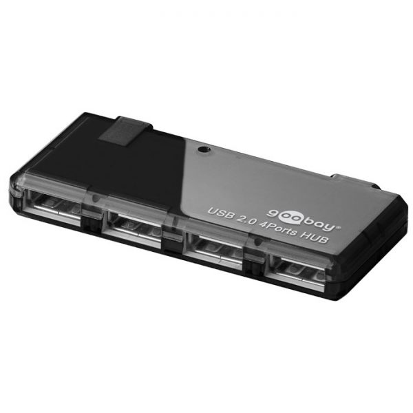 055-1115 GOOBAY USB 2.0 Hub 4 θυρών black - Image 1