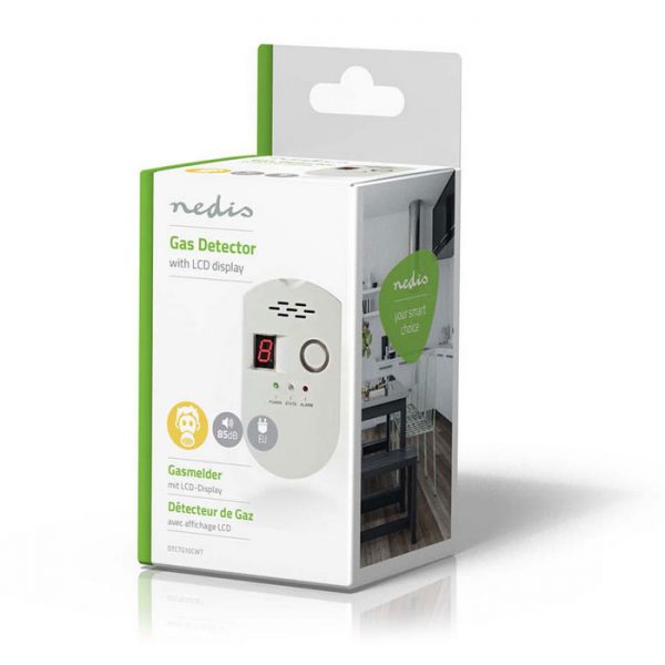 Ανιχνευτής αερίου Nedis DTCTG10CWT με οπτικό και ηχητικό συναγερμό - Image 3