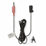 NEDIS MICCJ100BK Ενσύρματο μικρόφωνο με κλιπ, σε μαύρο χρώμα - Image 2