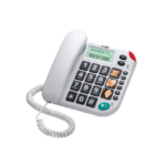 Σταθερό Ψηφιακό Τηλέφωνο Maxcom KXT480 Λευκό με Οθόνη, Ένδειξη Εισερχόμενης Κλήσης Led και Μεγάλα Πλήκτρα