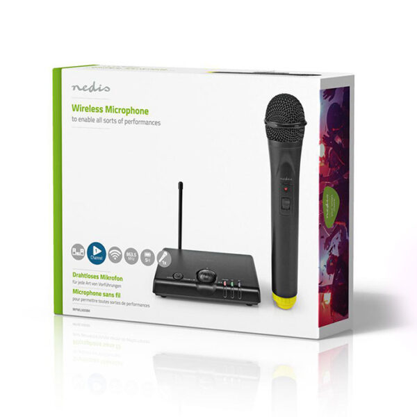NEDIS MPWL500BK Wireless Microphone Set 1 Channel 1 Microphone Cardioid 40 Hz - 15 kHz 1500 - Image 5