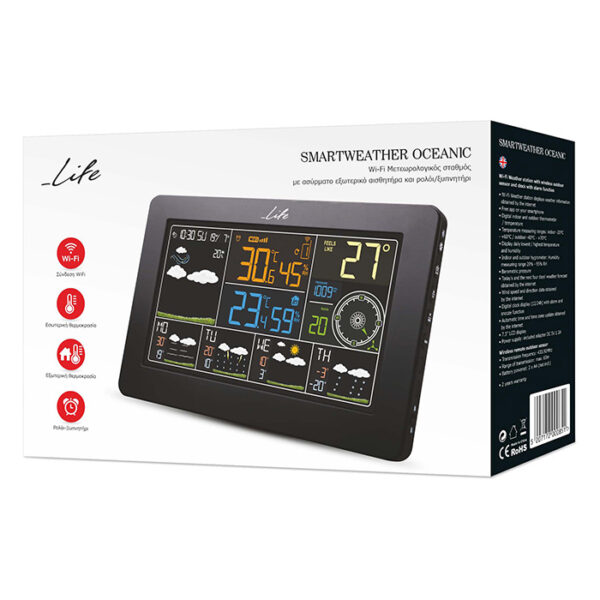221-0063_06 LIFE OCEANIC SMARTWEATHER Wi-Fi Μετεωρολογικός σταθμός με ασύρματο εξωτερικό αισθητήρα 221-0063 - Image 6