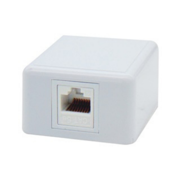 05.001.0032 ΠΡΙΖΑ ΔΙΚΤΥΟΥ ΕΠΙΤΟΙΧΗ 1P ME KEYSTONE JACK CAT 5e SUT - Image 1