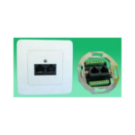 Πρίζα τοίχου χωνευτή 1 x 8P8C και 1 x 6P4C TWS-286