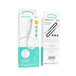 Borofone Καλώδιο σύνδεσης BX47 Coolway USB σε USB-C 3.0A 1μ Λευκό - Image 3