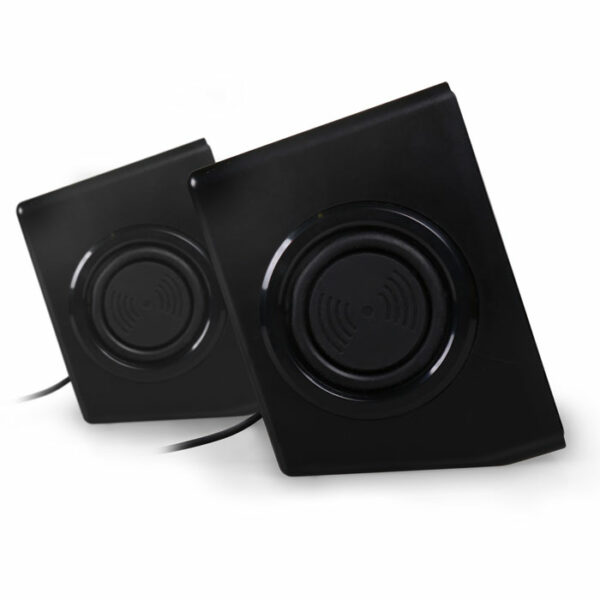 141-0076_03 NOD SideFX Στερεοφωνικά ηχεία 2.0, 6W Speaker 2.0 2x3W, BLACK/SILVER - Image 3