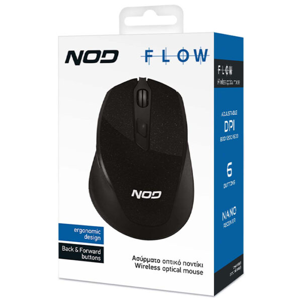 NOD FLOW Ασύρματο οπτικό ποντίκι, 1600 DPI - Image 4