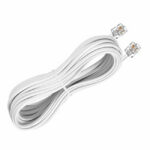 ΤΗΛΕΦΩΝΙΚΟ ΚΑΛΩΔΙΟ ΠΡΟΕΚ. 6P4C 10m ΛΕΥΚΟ COMP 01.074.0118