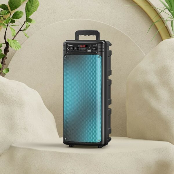 Φορητό Ηχείο Wireless Hoco BS52 Billowing Outdoor Μαύρο BT V5.0 2x10W 2200mAh USB 3.5mm και Micro-SD με Ενσύρματο Μικρόφωνο - Image 8