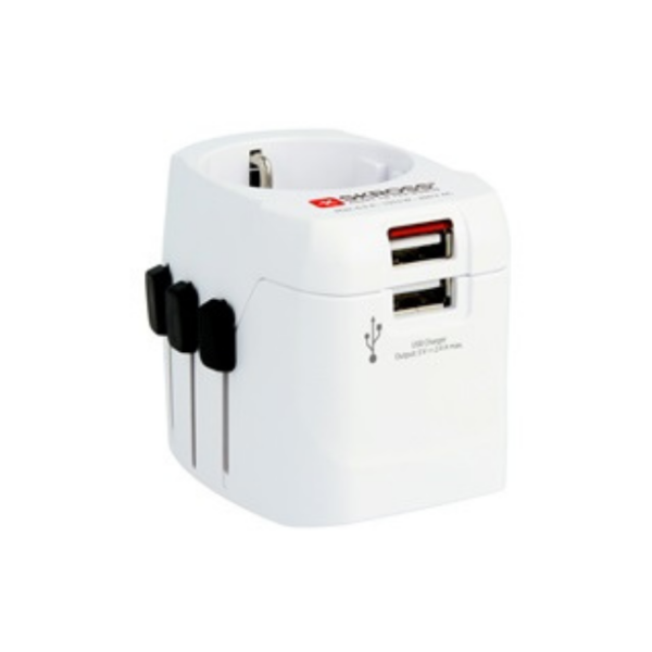 ADAPTOR UNIVERSAL ΣΕ ΣΟΥΚΟ ΠΤΥΣΣΟΜΕΝΟ ΜΕ USB COMPACT 1.302540 SKROSS - Image 1