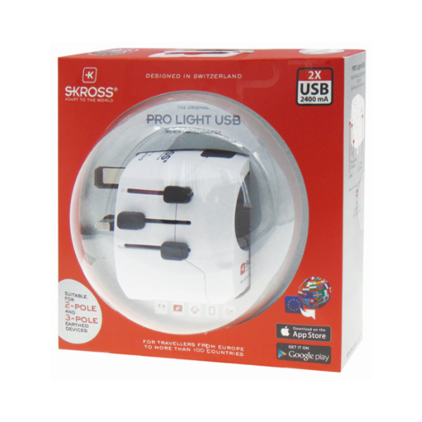 ADAPTOR UNIVERSAL ΣΕ ΣΟΥΚΟ ΠΤΥΣΣΟΜΕΝΟ ΜΕ USB COMPACT 1.302540 SKROSS - Image 3