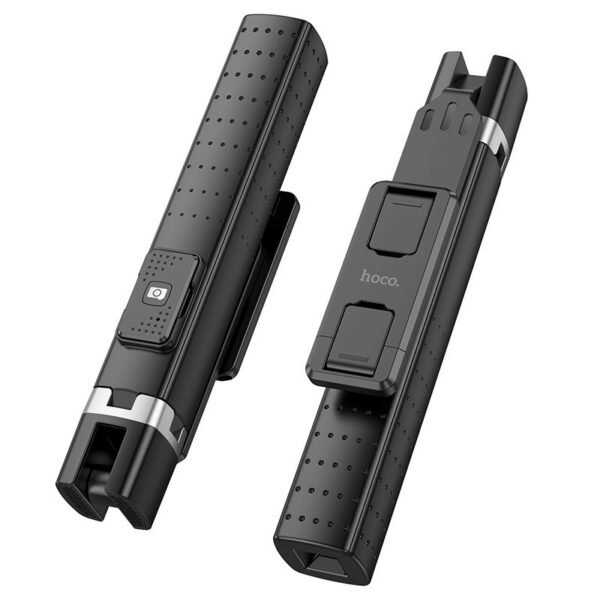 40386_w Selfie Stick Hoco K18 Wave και Selfie Stick για Συσκευές 4.5"- 7" 70mAh Ύψος 97cm Μαύρη 6931474770707 - Image 1