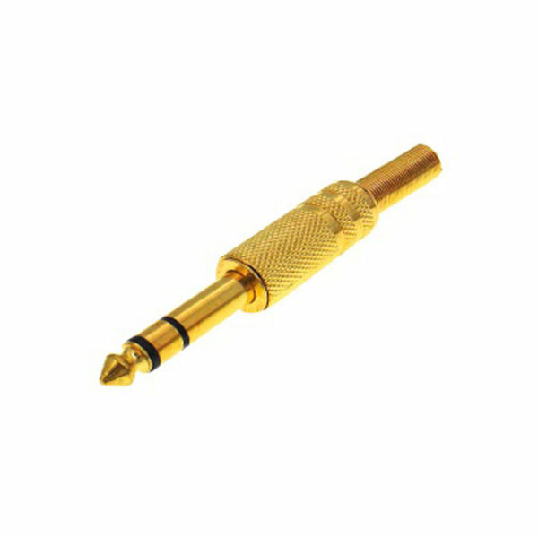 ΚΑΡΦΙ STEREO 6.3mm² ΜΕΤΑΛΛΙΚΟ ΕΠΙΧΡΥΣΟ LZ413G (AP024G) LANCOM - Image 1