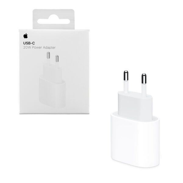 main TRAVEL USB-C TYPE C POWER ADAPTER APPLE MHJE3ZM/A A2347 20W 5V/3.0A 9V/2.22A WHITE PACKING OR 194252157022 - Image 1
