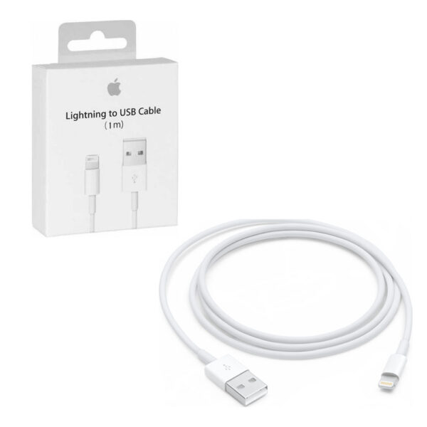 APPLE USB 2.0 TO LIGHTNING MXLY2ZM/A A1480 18W 2A USB ΦΟΡΤΙΣΗΣ-DATA 1m WHITE PACKING OR 190199534865 - Image 1