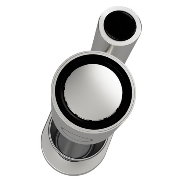 LIFE LA REINE Φραπεδιέρα με 1 inox + 1 πλαστικό ποτήρι και πλήκτρο push, σε ασημί χρώμα, 100W 221-0394 - Image 3