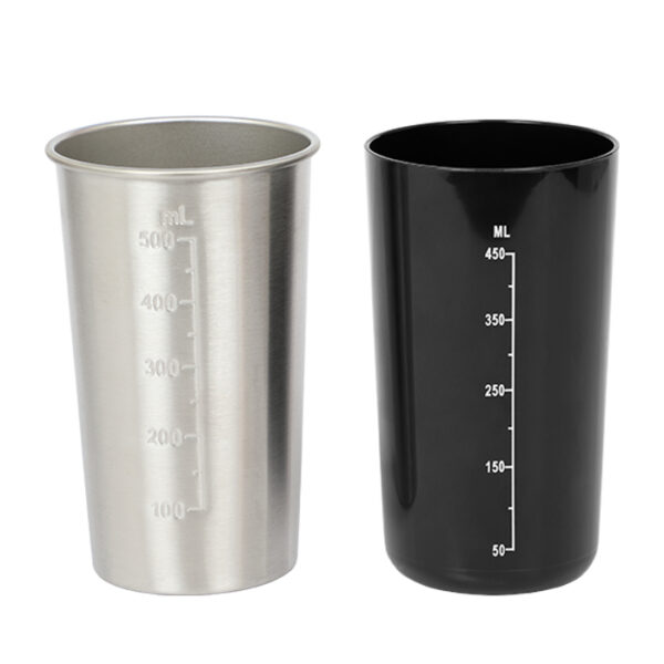 LIFE LA REINE Φραπεδιέρα με 1 inox + 1 πλαστικό ποτήρι και πλήκτρο push, σε ασημί χρώμα, 100W 221-0394 - Image 4