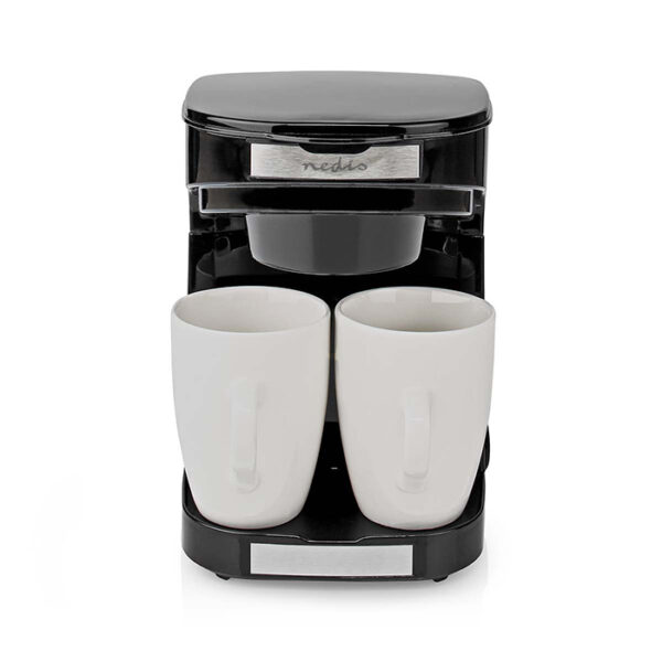 NEDIS KACM140EBK Καφετιέρα φίλτρου 0.25L, με 2 φλιτζάνια πορσελάνης, 450W. - Image 2