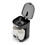 NEDIS KACM140EBK Καφετιέρα φίλτρου 0.25L, με 2 φλιτζάνια πορσελάνης, 450W. - Image 4