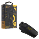 NSP BLUETOOTH BN222 ΠΕΤΟΥ RETRACTABLE CLIP ON HEADSET V6.0 (2 ΣΥΣΚΕΥΩΝ) VIBRATION + ANTI-LOST + STRAP BLACK