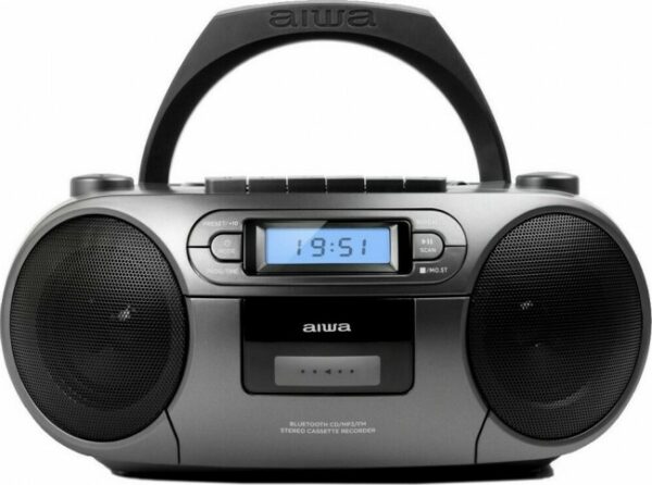 Aiwa Φορητό Ραδιο-CD/MP3/USB/Kασετόφωνο με Bluetooth ΒΒΤC-550 MG - Image 2