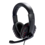 Ακουστικά Stereo Noozy GH-35 διπλού κονέκτορα 3.5mm για Gamers με Μικρόφωνο και Ρύθμιση Έντασης Ήχου Μαύρα-Κόκκινα - Image 5