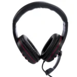 Ακουστικά Stereo Noozy GH-35 διπλού κονέκτορα 3.5mm για Gamers με Μικρόφωνο και Ρύθμιση Έντασης Ήχου Μαύρα-Κόκκινα - Image 6