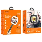 Selfie Stick Hoco LV03 Plus 360ᵒ για Συσκευές 4.7"-6.7" με LED Φωτισμό και Τηλεχειριστήριο Μαύρη - Image 2