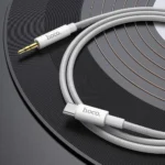 Καλώδιο σύνδεσης Ήχου Hoco UPA19 Braided USB-C Αρσενικό σε 3.5mm Αρσενικό 1m Ασημί - Image 6