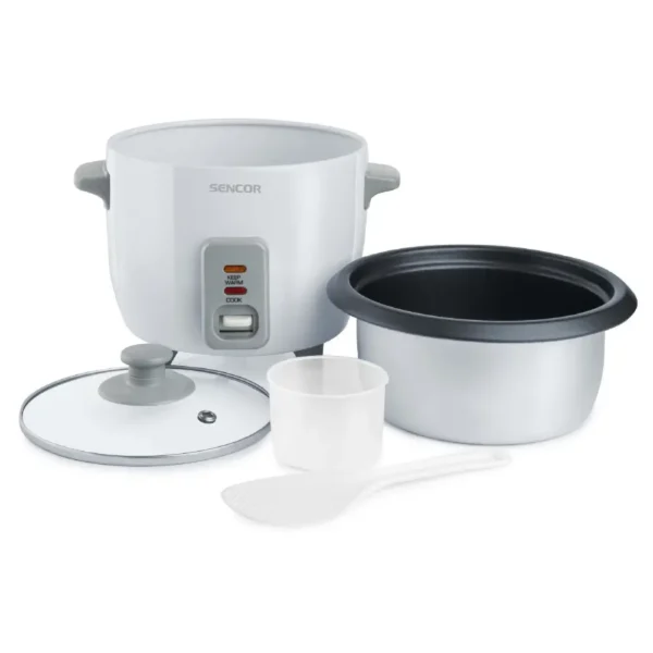 Ατμομάγειρας Ρυζιού Rice Cooker 600ml Sencor SRM 0600WH Λευκό - Image 3