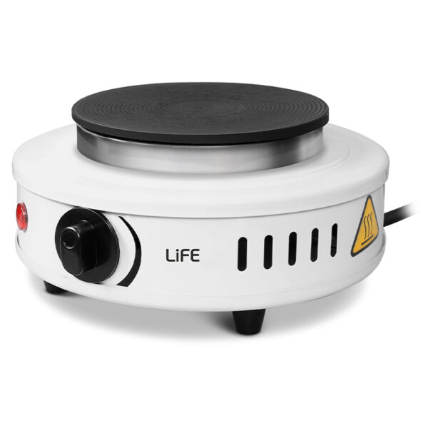 LIFE MATAKI White Επιτραπέζια ηλεκτρική εστία, 500W. - Image 2
