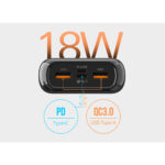 SILICON POWER POWER BANK QS28 20000mAh OUTPUT USB X 2 5V-3A/5V-3A max/ TYPE C 5V-3A /INPUT MICRO USB & TYPE C 5V-3A BLACK OR - Image 3