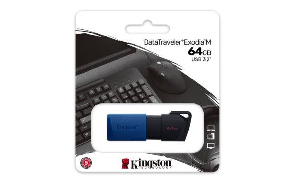 KINGSTON USB Stick DataTraveler Exodia M DTXM/64GB, USB 3.2, Blue - Image 4