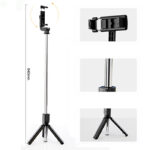 XO SS09 Selfie stick με ενσωματωμένο τρίποδο και τηλεχειριστήριο - Image 6