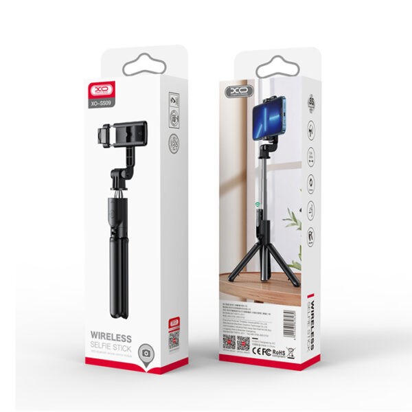 XO SS09 Selfie stick με ενσωματωμένο τρίποδο και τηλεχειριστήριο - Image 7