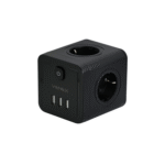ΚΥΒΟΣ ΣΟΥΚΟ VENEX - 4 ΘΕΣΕΙΣ ΣΟΥΚΟ -  3 ΘΥΡΕΣ  USB ΜΑΥΡΟ (TW3U4E-B) - Image 2