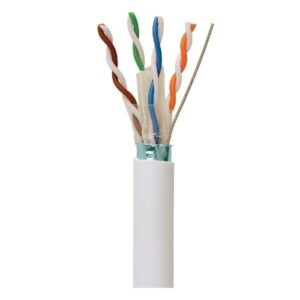 ANGA ST-L06 (100μ) Καλώδιο F/UTP CAT6 σε Λευκό Χρώμα CCA/PVC