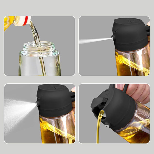 LIFE EVOO 2 σε 1, ψεκαστήρας & διανομέας λαδιού, 470ml - Image 3