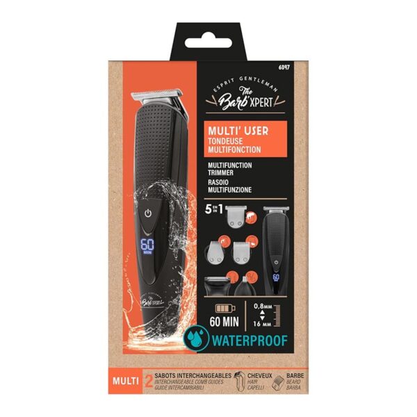 BARB' XPERT MULTI΄ USER (FPH-014) Αδιάβροχο Επαναφορτιζόμενο-Ρεύματος Τρίμερ 5 σε 1 - Image 2