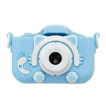 XO XJ01 BLUE Παιδική κάμερα dual lens με προστατευτικό κάλυμμα, σε μπλε χρώμα - Image 2