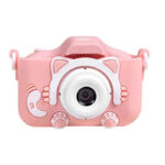 XO XJ01 PINK Παιδική κάμερα dual lens με προστατευτικό κάλυμμα, σε ροζ χρώμα - Image 2