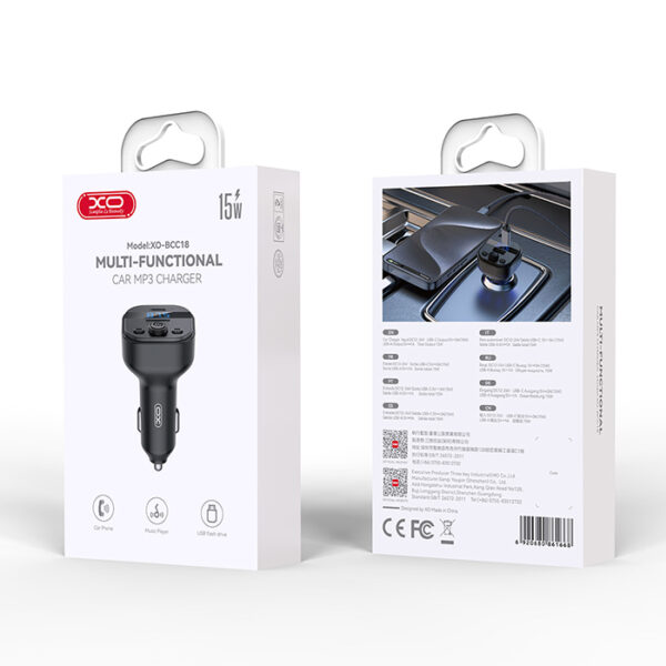 XO BCC18 Bluetooth ΜΡ3 αναμεταδότης FM αυτοκινήτου. - Image 5