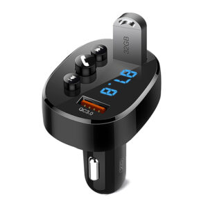 XO BCC03 Bluetooth αναμεταδότης με θύρα φόρτισης QC3.0 max.18W