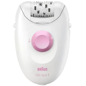 Μηχανή Αποτρίχωσης για το Σώμα BRAUN SE1-000 Silk Epil 1 με Σύστημα 20 Τσιμπίδων και Άκρες SoftLift Tips