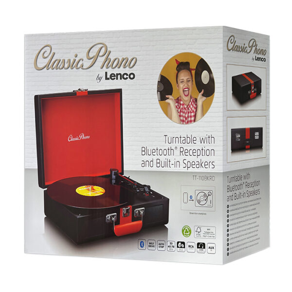 LENCO CLASSIC PHONO TT-110BKRD - Image 6