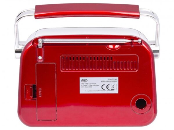 Φορητό Ασύρματο Ραδιόφωνο με USB & MicroSD RDA-70/RED - Image 2