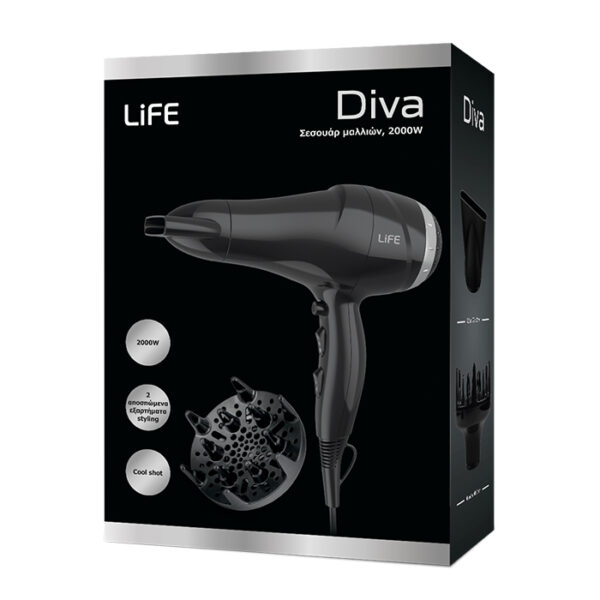 LIFE DIVA Σεσουάρ μαλλιών, 2000W - Image 7