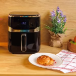 ΦΡΙΤΕΖΑ ΑΕΡΟΣ ΜΕ ΑΠΟΣΠΩΜΕΝΟ ΚΑΔΟ 5L 1450W ΜΑΥΡΗ - Image 4