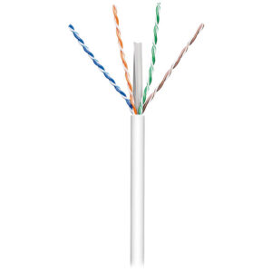 ANGA ST-L03 (100m) Καλώδιο UTP CAT6 σε Λευκό χρώμα CCA/PVC