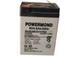 Μπαταρία 6V/ 4.5AH POWERMOND Επαναφορτιζόμενη Μολύβδου - Image 2